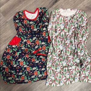 Festive Kids Pajamas Set - Red and Green